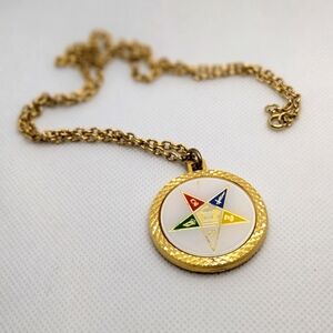 1776 Masonic Eastern Star Necklace